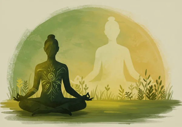 Seseorang yang mengamalkan penjagaan diri sambil menyokong orang tersayang.